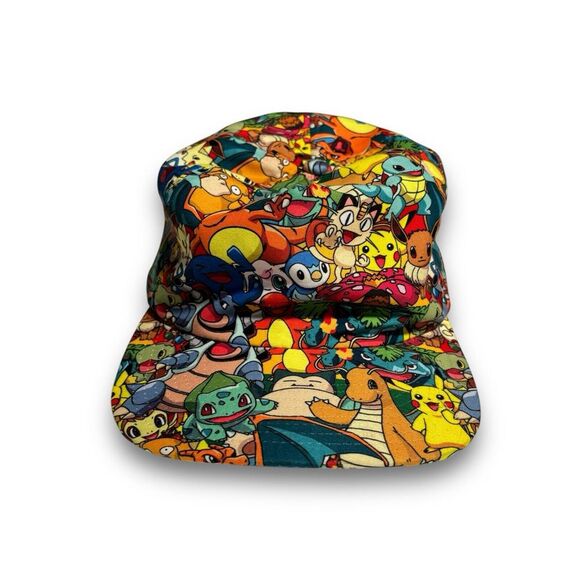 Nintendo 2016 Pokemon Unisex AOP Original Pokemon Adjustable Snap‎ Back Hat - Picture 1 of 6